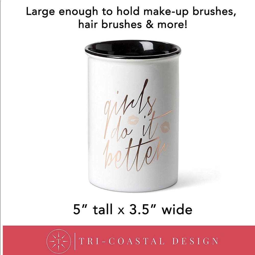 Tri-coastal Design Ceramic Makeup Brush